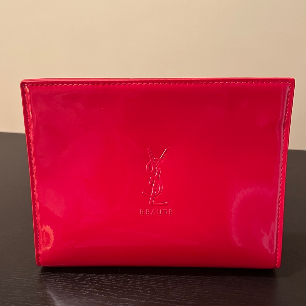 Yves Saint Laurent Red Cosmetic Bag